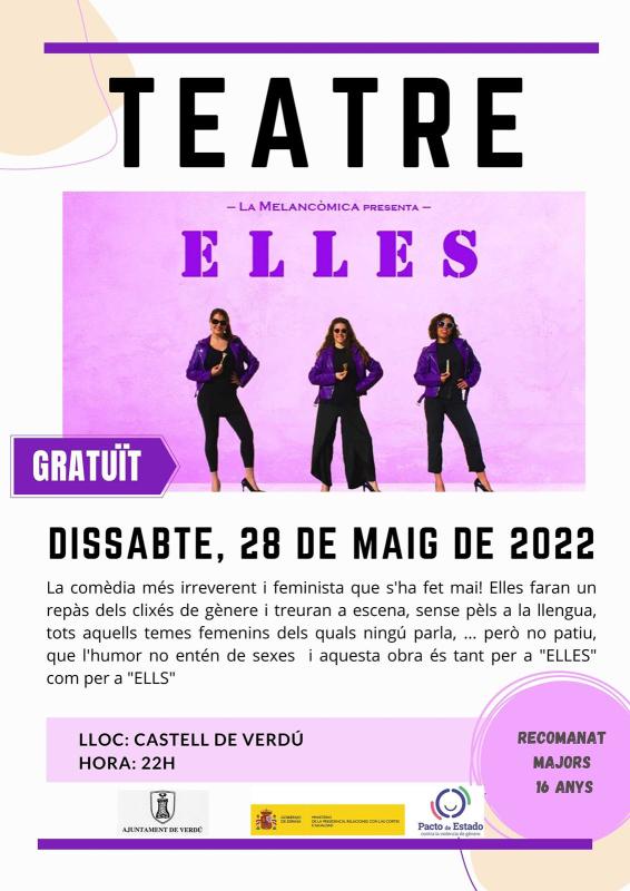 cartell Teatre 'Elles'