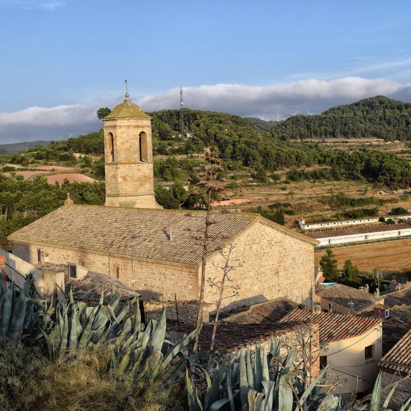 11.8.2018 Església de Santa Maria  Els Omells de na Gaia -  Ramon Sunyer