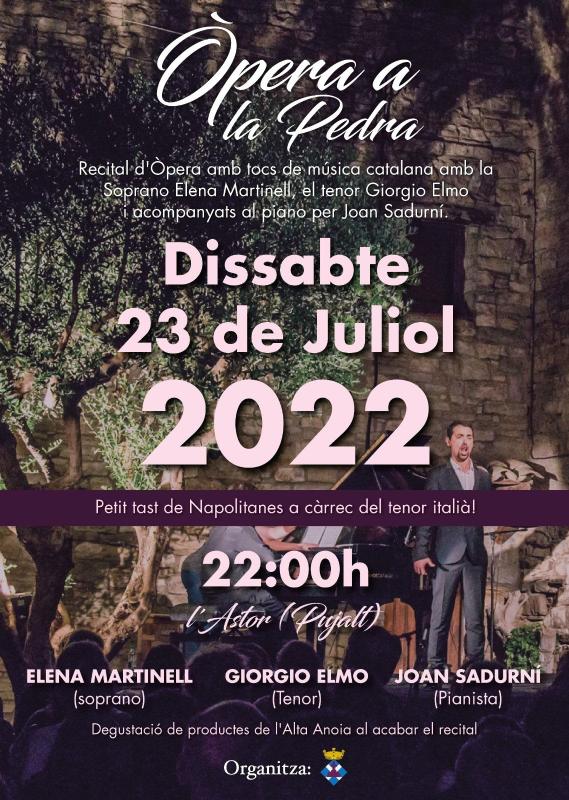 cartell Òpera a la Pedra 2022