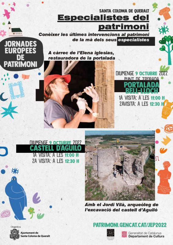 Jornades Europees del Patrimoni 2022 a Santa Coloma de Queralt -  Jornades Europees del Patrimoni 2022 a Santa Coloma de Queralt -