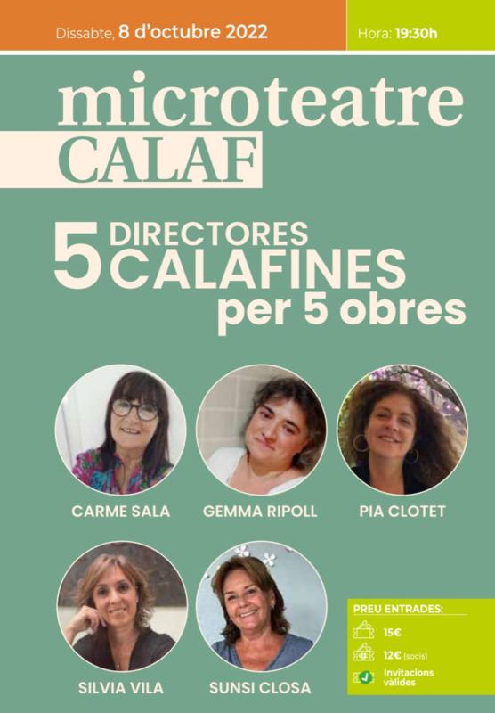 cartell Microteatre del Casino de Calaf 2022