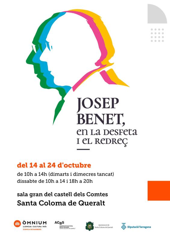 cartell Exposició Josep Benet, en la desfeta i el redreç