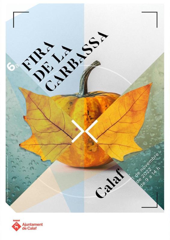 cartell Fira de la Carbassa de Calaf 2022