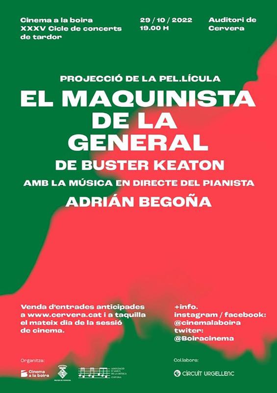 cartell Cinema 'El maquinista de la General' - Cervera