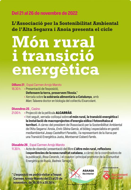   Cicle l'impacte en el món rural dels macroprojectes energètics