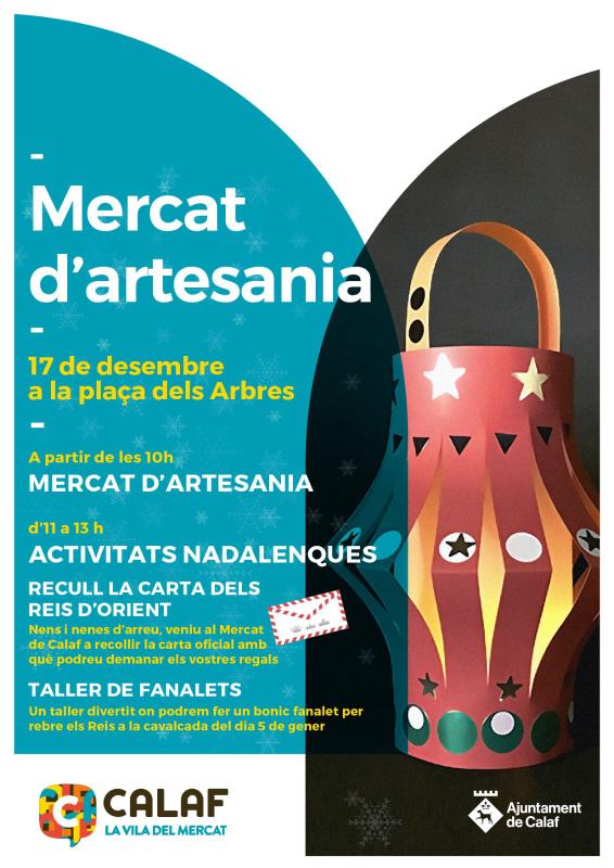 cartell Mercat d'artesania a Calaf