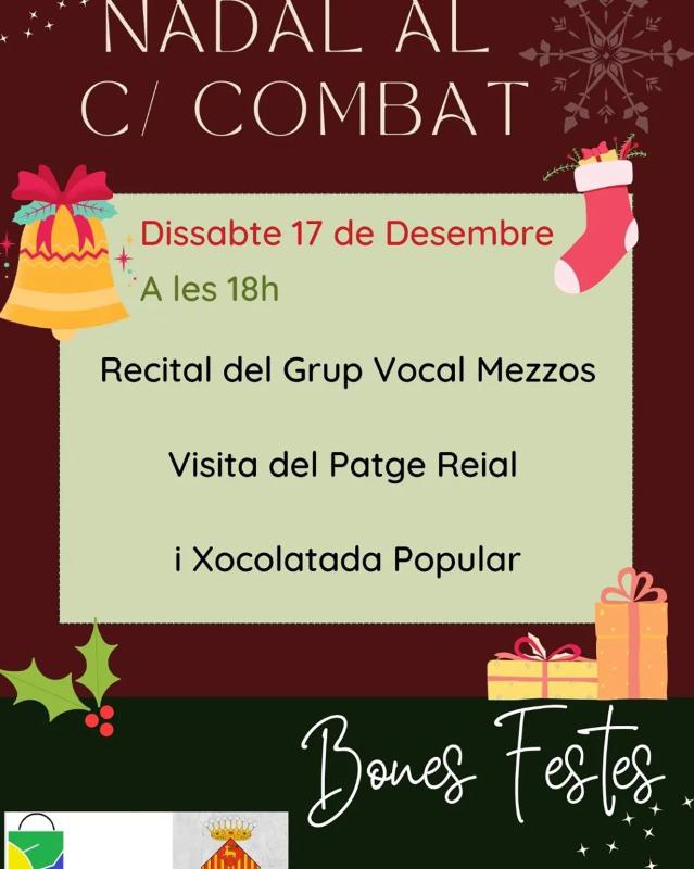 cartell Mercats de Nadal a Cervera 2022