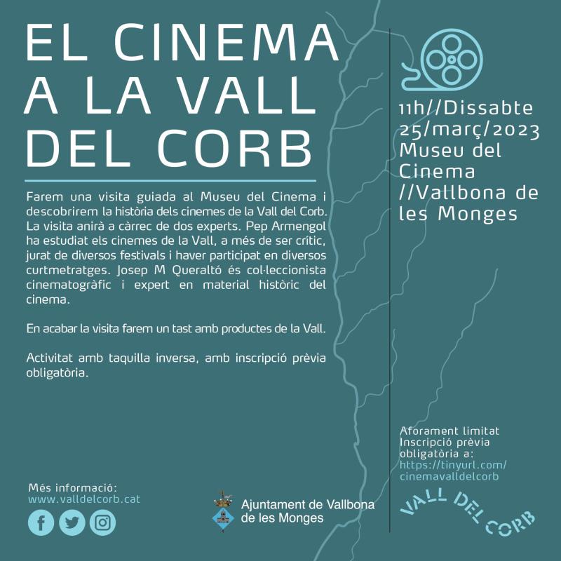  Visita guiada el cinema a la Vall del Corb