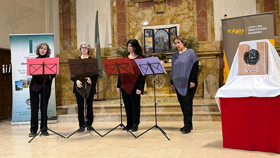 19.3.2023 Actuació del grup Les Mezzos en l'entrega del premi Sikarra 2023  Sant Magí de la Brufaganya -  efes