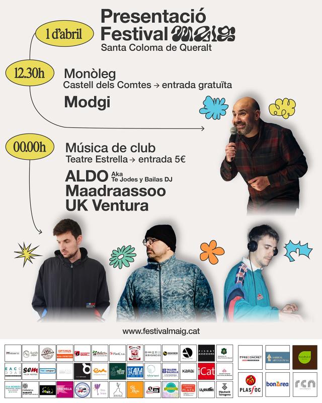 cartell Presentació del Festival Maig