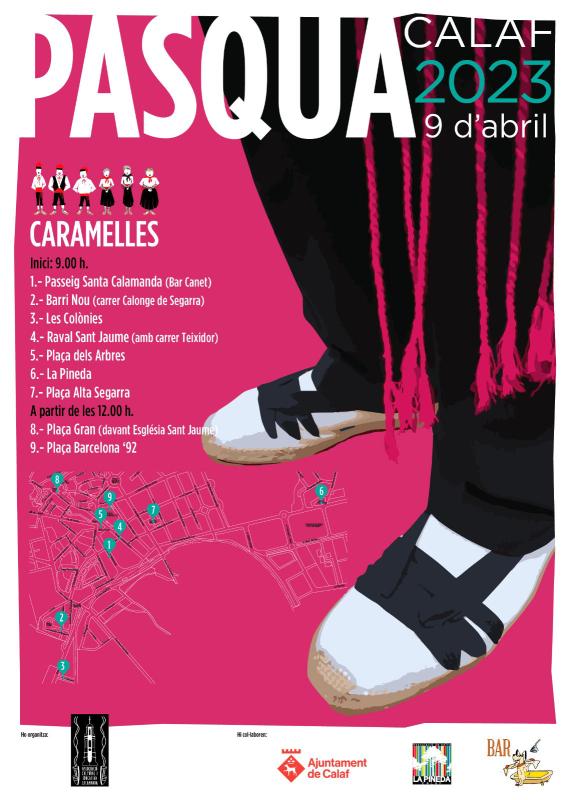 cartell Caramelles 2023 a Calaf