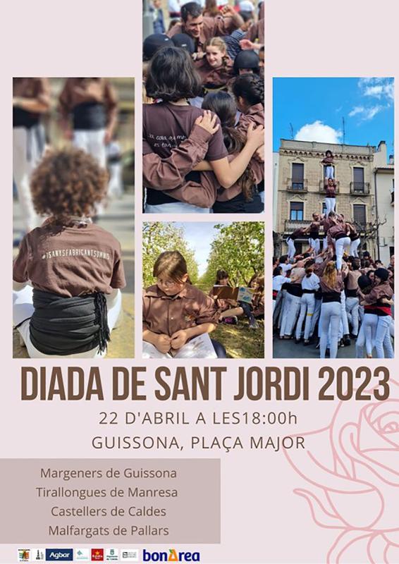 cartell Diada castellera de Sant Jordi 2023 - Guissona