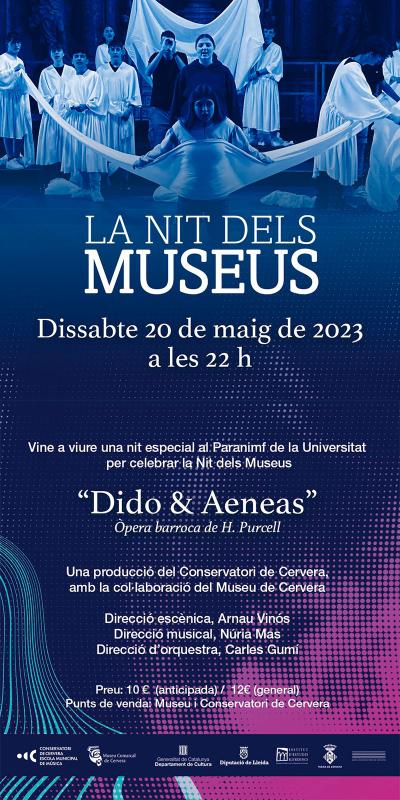 cartell Dia Internacional dels Museus 2023 a Cervera - Cervera