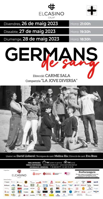 cartell Teatre 'Germans de sang'