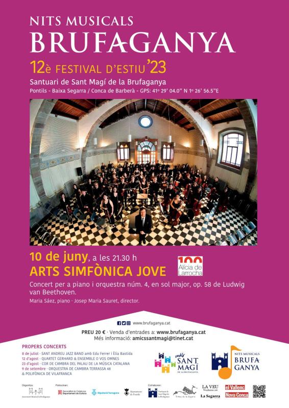 27.5.2023 Concert per a piano i orquestra núm. 4, en sol major, op. 58 de Ludwig van Beethoven  -  Amics de Sant Magí de la Brufaganya i el seu entorn