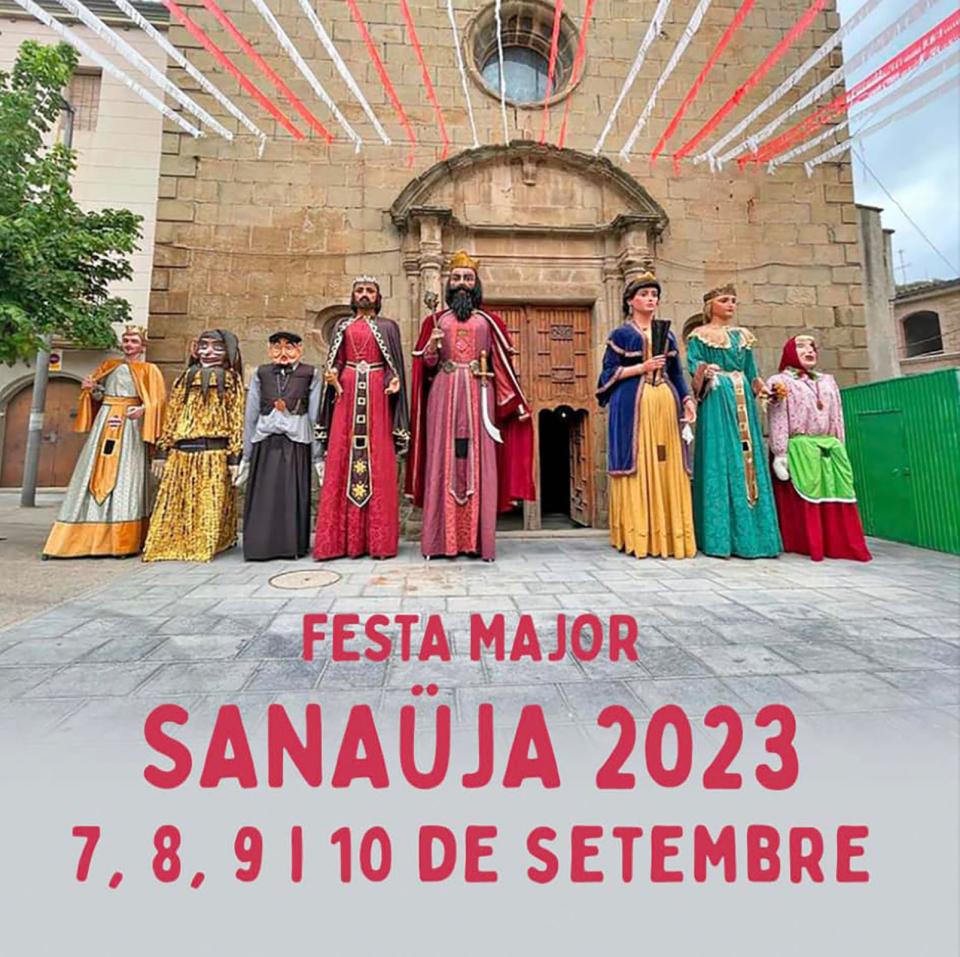 cartell Festa Major de Sanaüja 2023 - Sanaüja