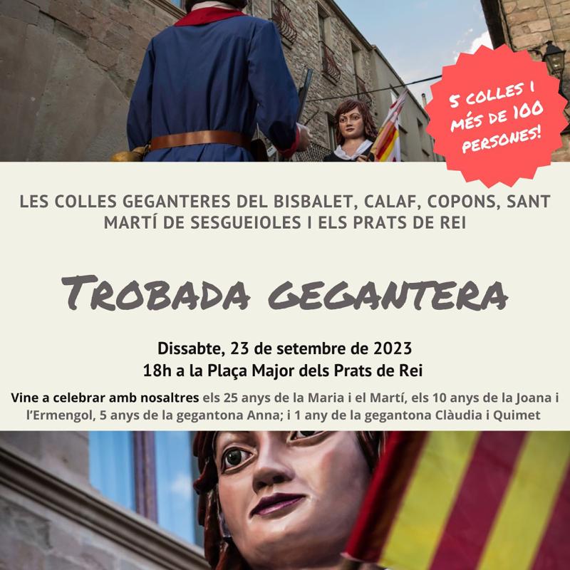 Trobada gegantera Festa dels Sants Màrtirs 2023 - Els Prats de Rei