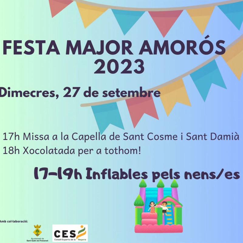 cartell Festa Major d'Amorós 2023