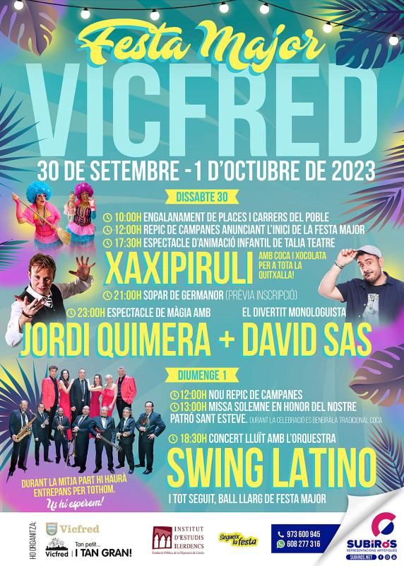 cartell Festa Major de Vicfred 2023