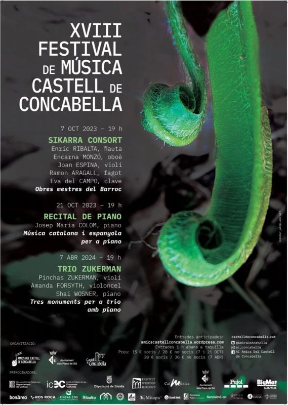 cartell 18è Festival de Música Castell de Concabella - Concabella
