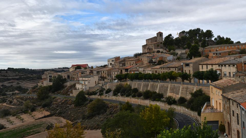 4.11.2023 Vista del poble  Montornès de Segarra -  Ramon Sunyer