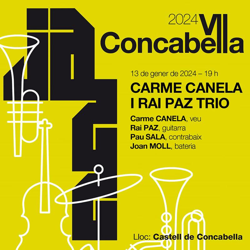 VII JazzConcabella Carme Canela i Rai Paz Trio, 13 de gener - Concabella