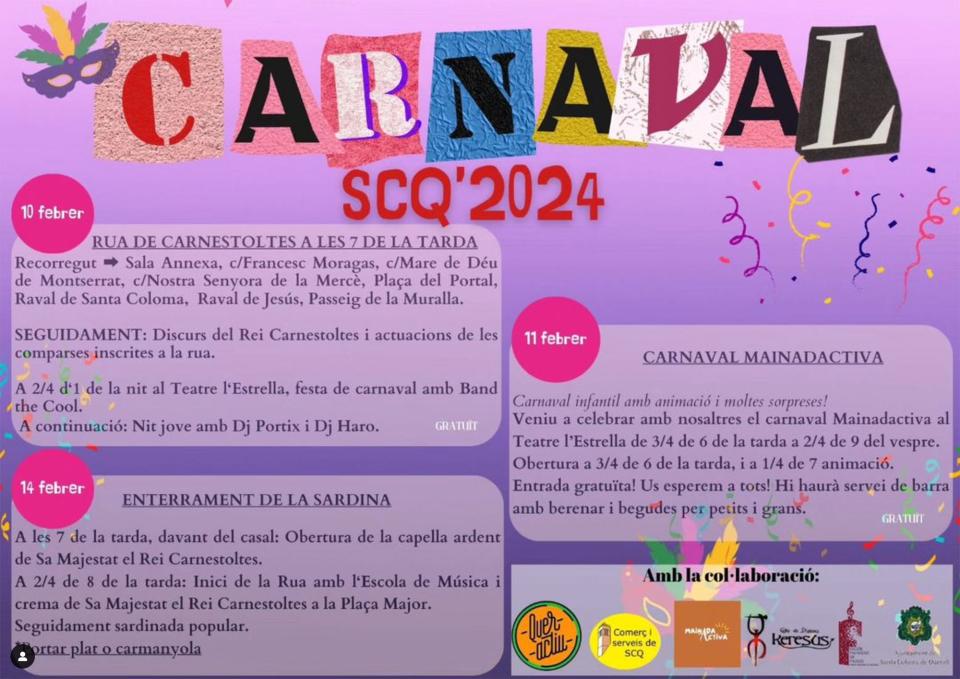   Carnaval de Santa Coloma de Queralt 2024