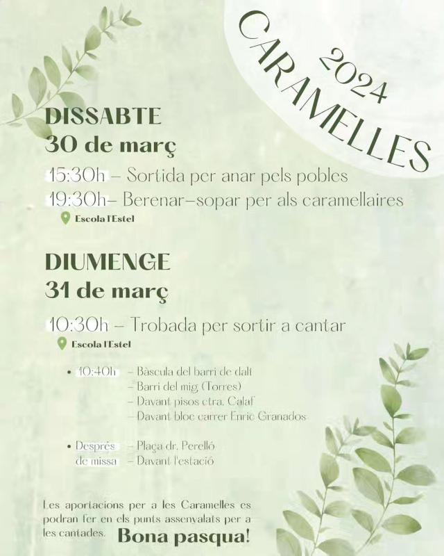   Caramelles 2024 a Sant Guim de Freixenet