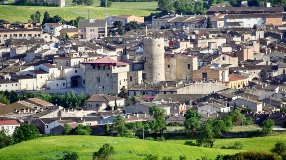 21.5.2022 vista del castell  Santa Coloma de Queralt -  Ramon Sunyer