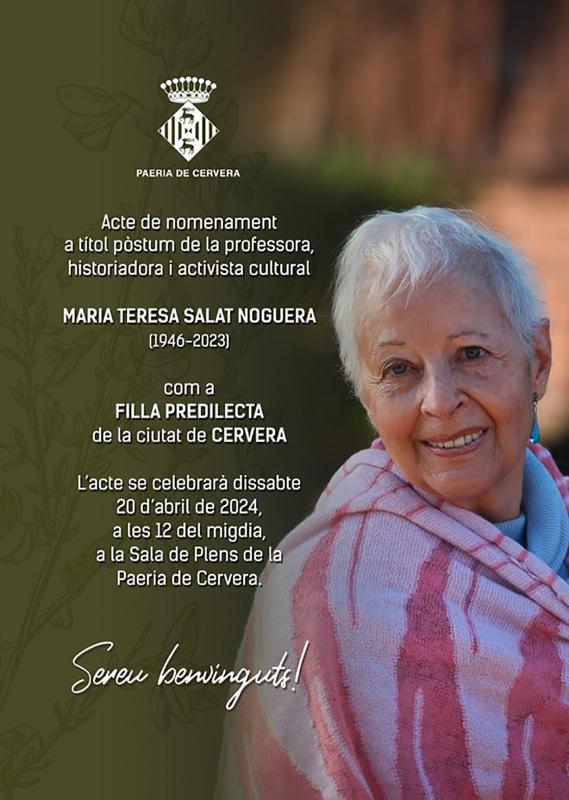 progama Setmana cultural Sant Jordi 2024 a Cervera - Cervera