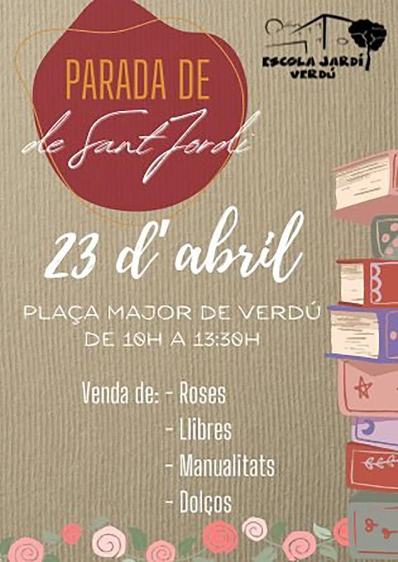 cartell Diada de Sant Jordi 2024 a Verdú - Verdú