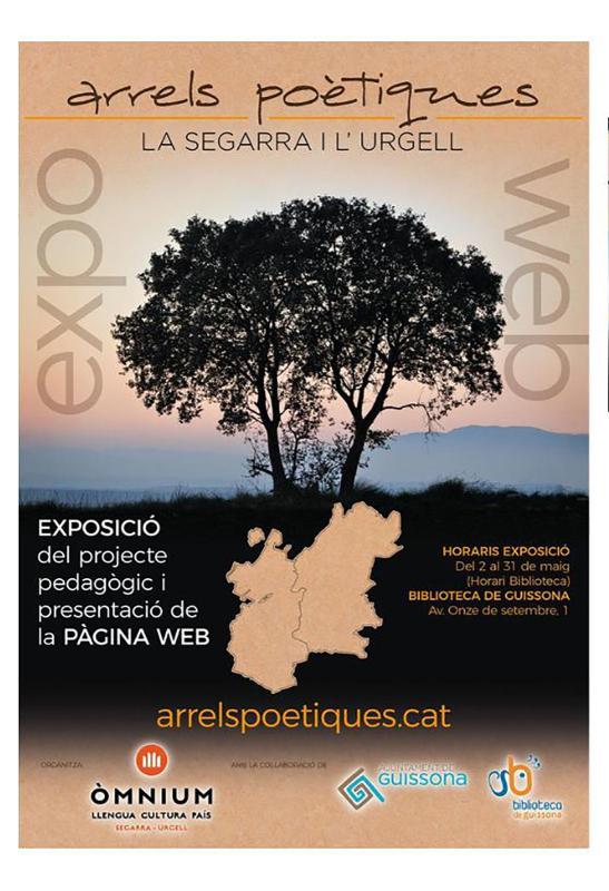 cartell Exposició 'Arrels poètiques. La Segarra i l'Urgell'