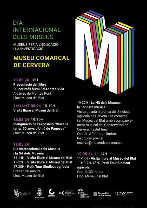 cartell Dia Internacional dels Museus 2024 a Cervera