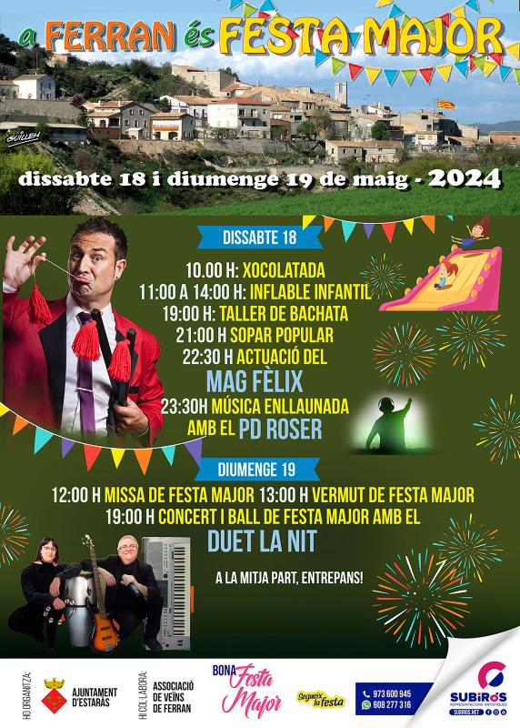 cartell Festa Major de Ferran 2024