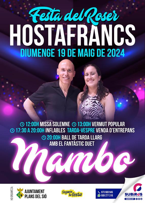 cartell Festa del Roser 2024 a Hostafrancs