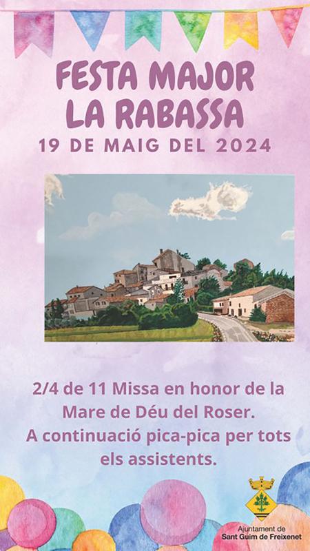 cartell Festa Major de La Rabassa 2024