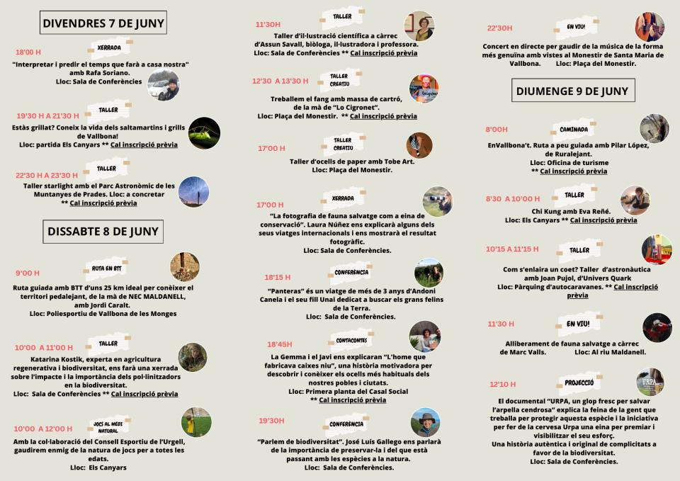 programa Fira Vallbonatura 2024 - Vallbona de les Monges
