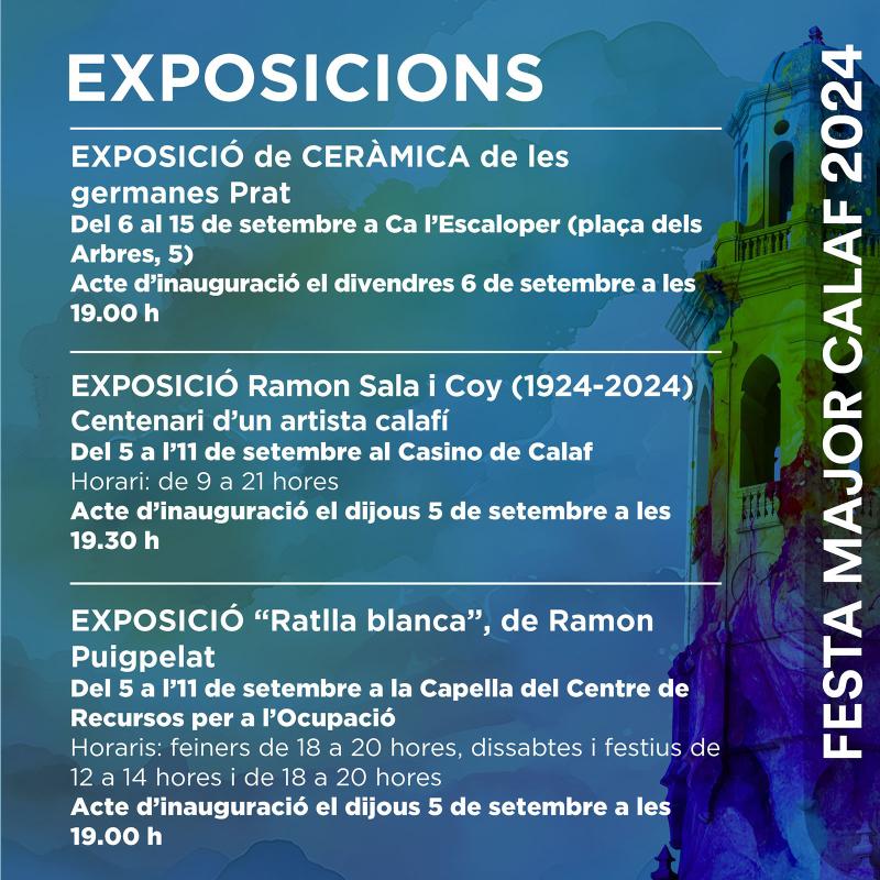 exposicions Festa Major de Calaf 2024 - Calaf