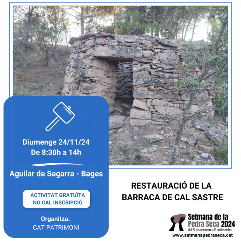 5a edició de la Setmana de la Pedra Seca Aguilar de Segarra -  5a edició de la Setmana de la Pedra Seca Aguilar de Segarra -