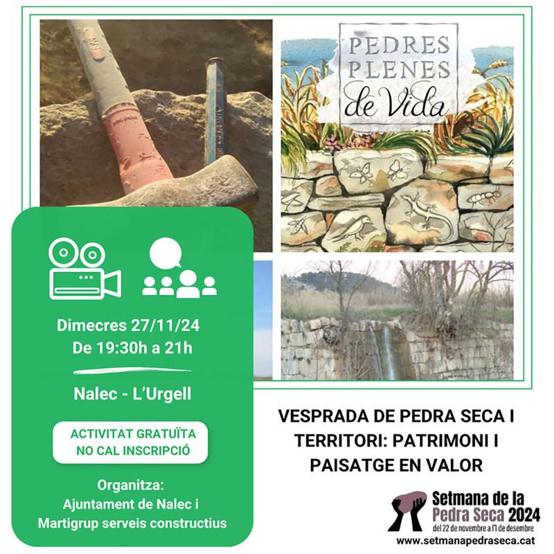 5a edició de la Setmana de la Pedra Seca a Nalec -  5a edició de la Setmana de la Pedra Seca a Nalec -