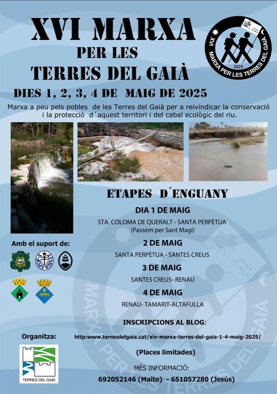cartell XVI Marxa Terres del Gaià cartell XVI Marxa Terres del Gaià