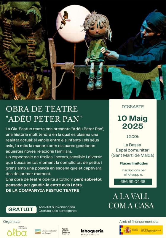 cartell Titelles 'Adéu Peter Pan'