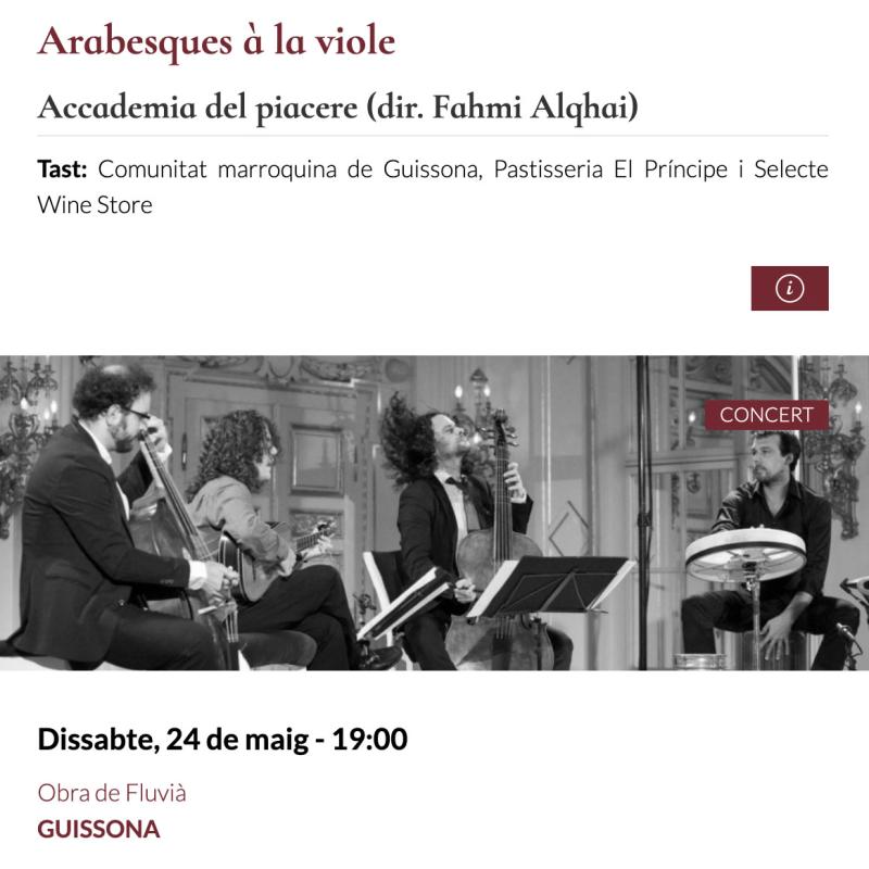 cartell Espurnes barroques 'Arabesques à la viole'