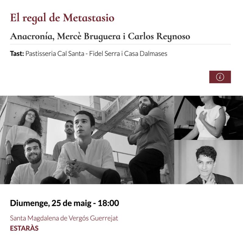 cartell Espurnes barroques 'El regal de Metastasio'