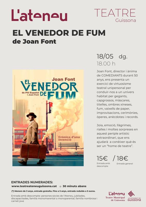 cartell Teatre ' El venedor de fum' cartell Teatre ' El venedor de fum'
