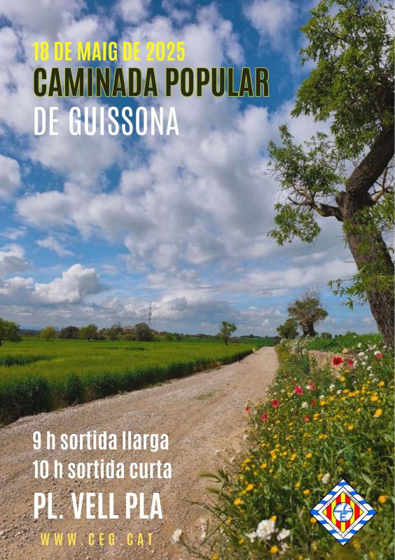 cartell Caminada popular de Guissona 2025 cartell Caminada popular de Guissona 2025