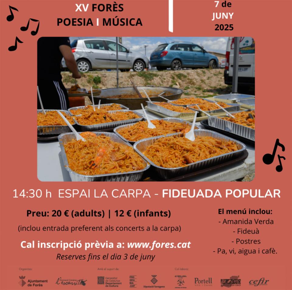 dinar 15a Forès Poesia i Música - Forès