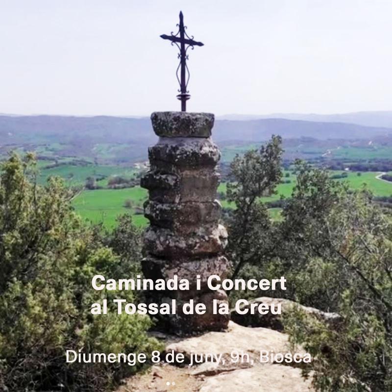 cartell Caminada i Concert al Tossal de la Creu cartell Caminada i Concert al Tossal de la Creu