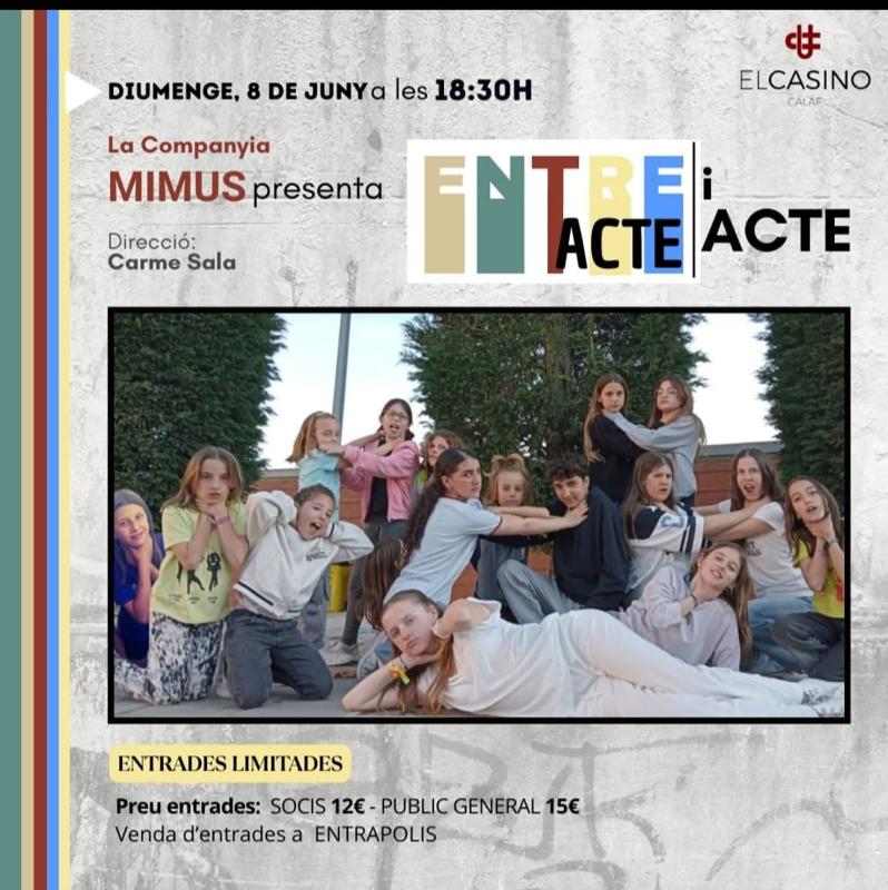 cartell Teatre 'Entre actes i acte' cartell Teatre 'Entre actes i acte'