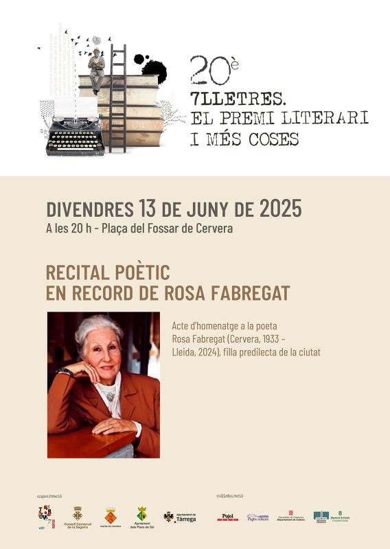   Recital poètic en record de Rosa Fabregat